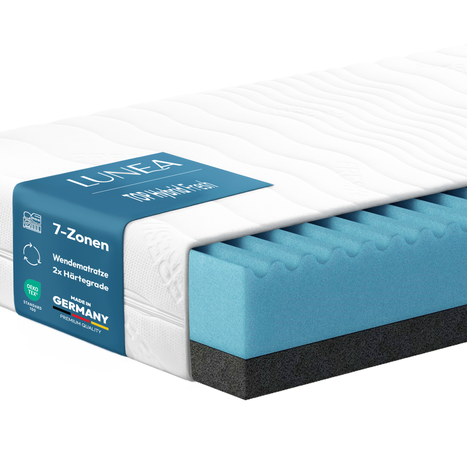 Matratze TOP Hybrid Fresh 24 cm 7-Zonen  Matratze TOP Hybrid Fresh 24 cm 7-Zonen