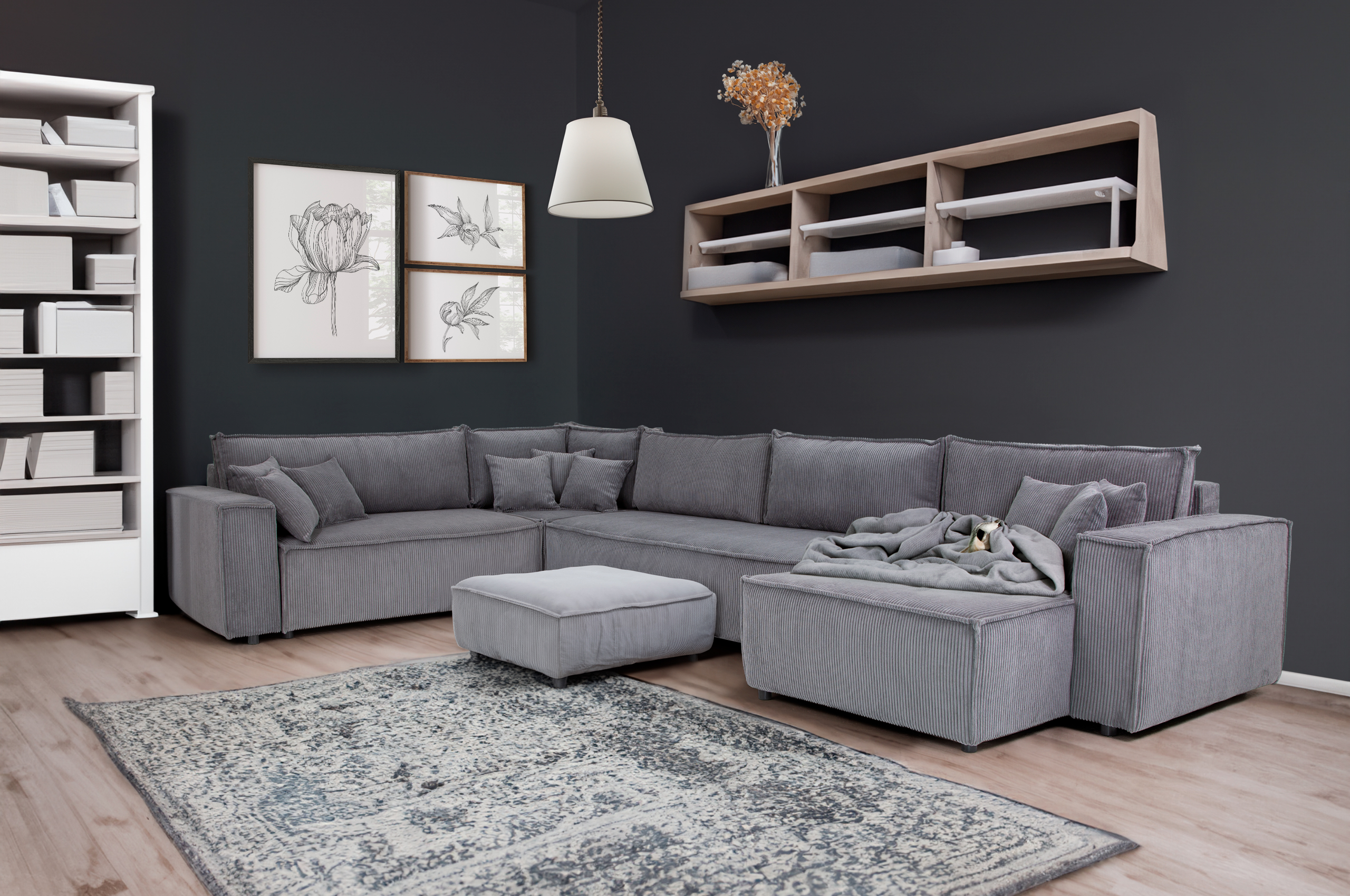 Wohnlandschaft Nizza, Schlaffunktion, Bettkasten Wohnlandschaft Nizza, Schlaffunktion, Bettkasten