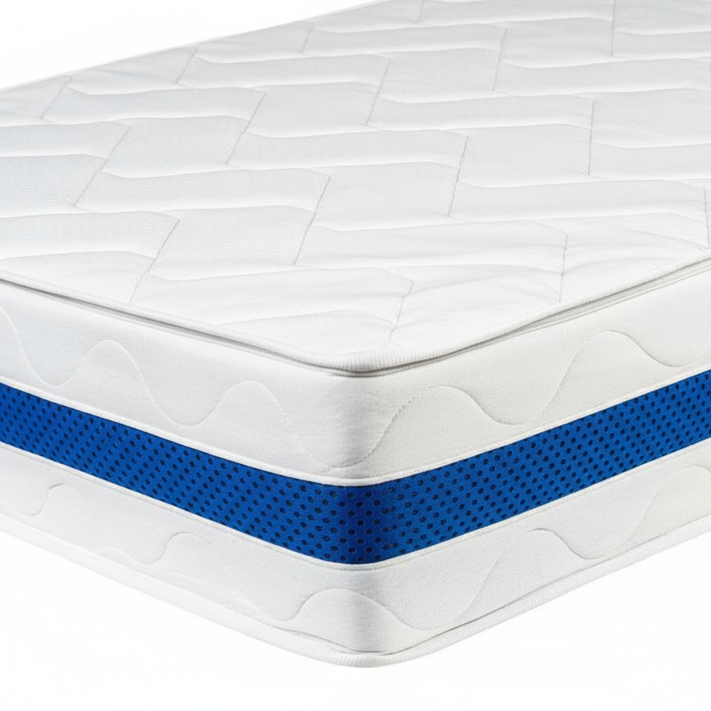 Matratze blauer Streifen 22 cm hoch Matratze blauer Streifen 22 cm hoch