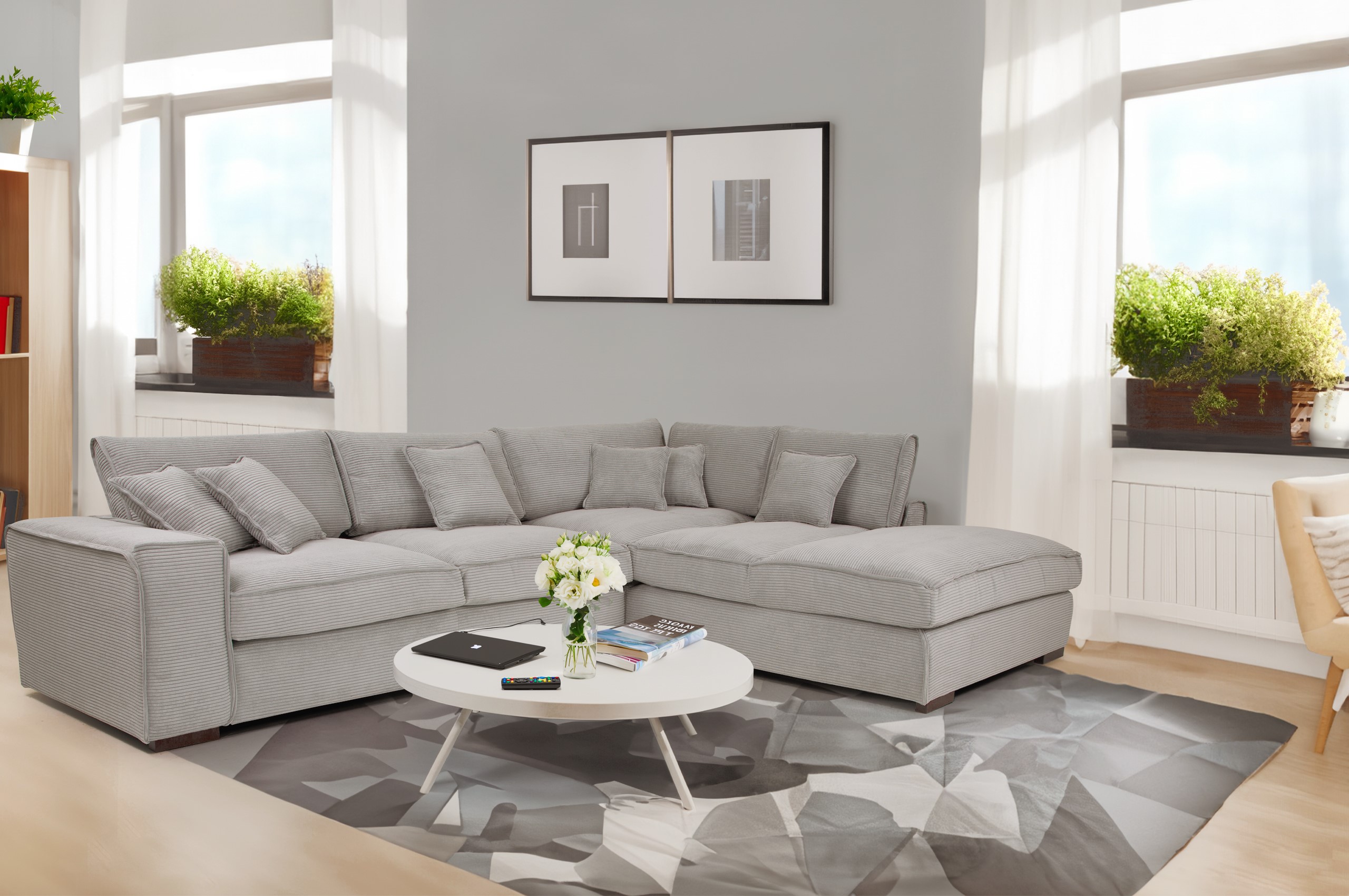 Ecksofa Lincoln mit Ottomane – Perfekt für Ihr Wohnzimmer Ecksofa Lincoln mit Ottomane – Perfekt für Ihr Wohnzimmer