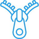 Rundum-Reißverschluss