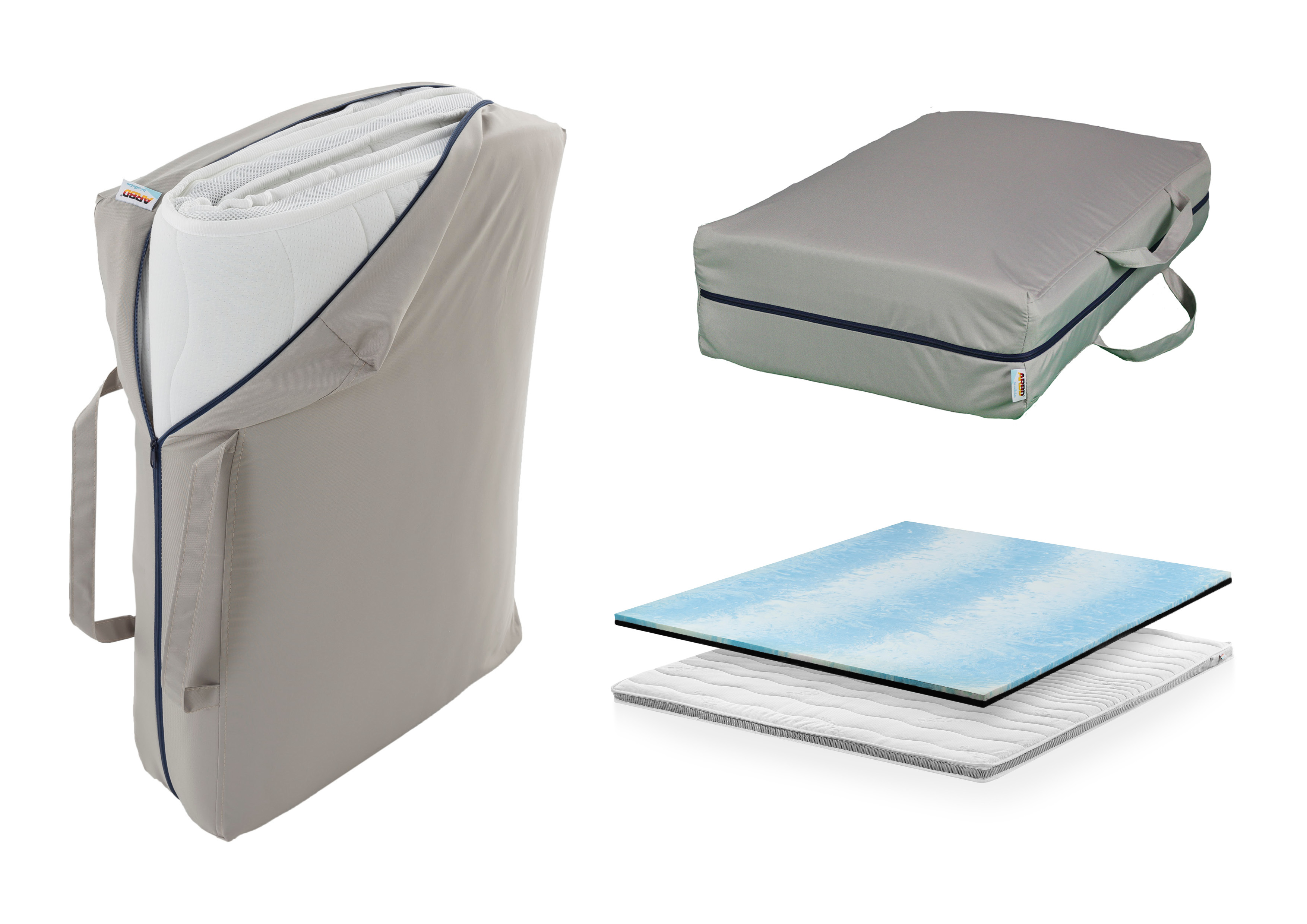 Reisetopper - DUO 7cm - Härtegrad wendbar - H2/H3 - alle Größen - inkl. Tragetasche Reisetopper - DUO 7cm - Härtegrad wendbar - H2/H3 - alle Größen - inkl. Tragetasche