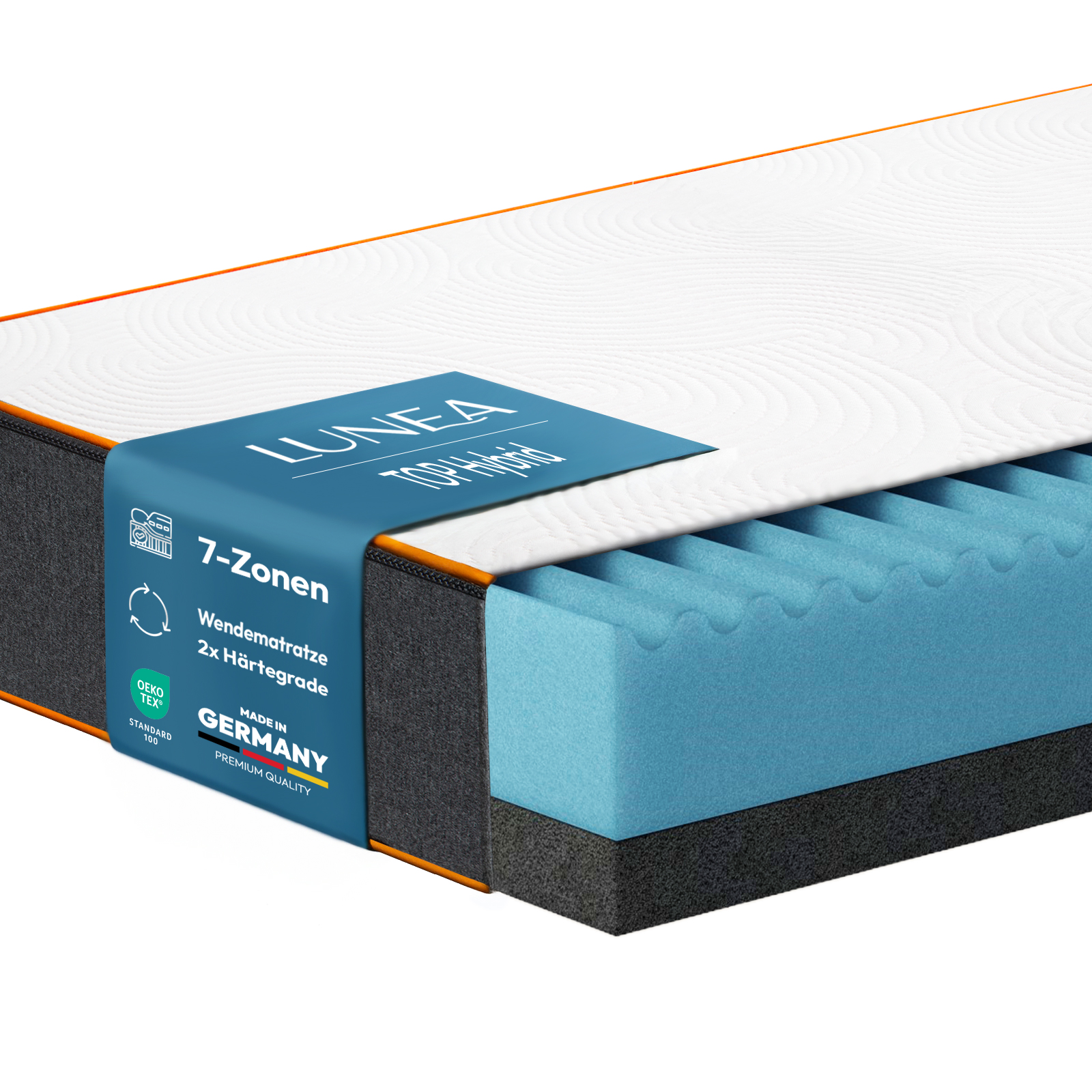 Matratze TOP Hybrid Head 24 cm 7-Zonen Matratze TOP Hybrid Head 24 cm 7-Zonen