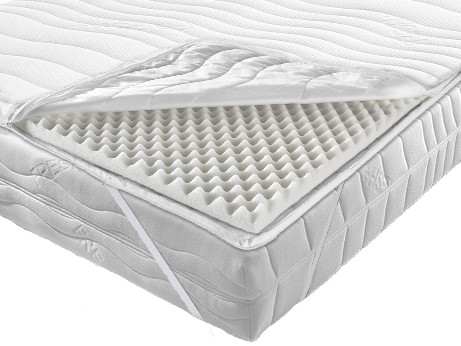 Essential 5 cm Topper - Boxspring Feeling - sanfte Massagewirkung - mittelfest Essential 5 cm Topper - Boxspring Feeling - sanfte Massagewirkung - mittelfest